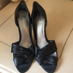 Nine west black shoes size 7.5